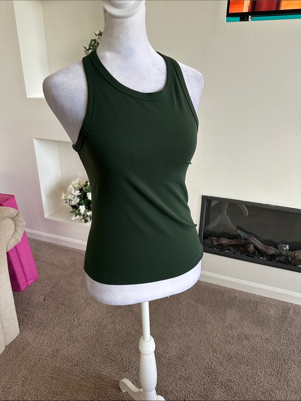 lululemon athletica Forest Green Racerback Tank